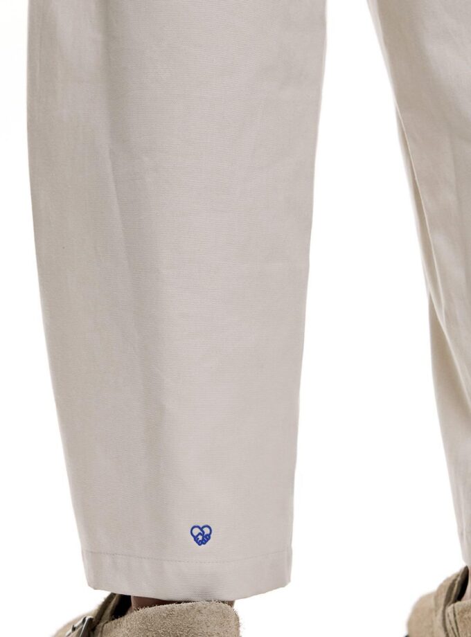 WIDE - LEG TAILORED TROUSERS - ICE