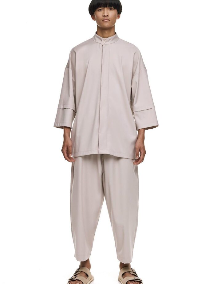 JAPANESE LOOSE FIT PANTS - BEIGE