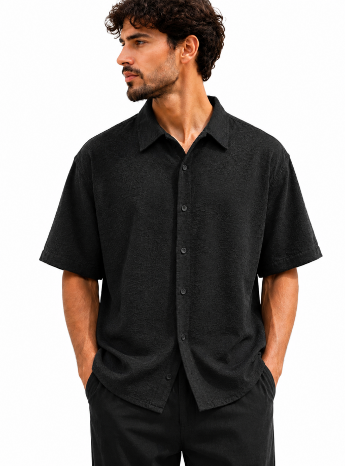 SHIRT - OFF BLACK
