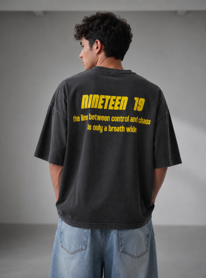 T- SHIRT - OFF BLACK