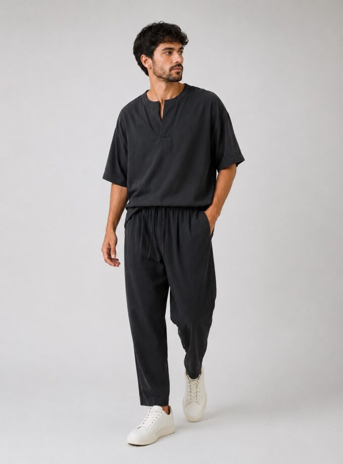 PANTS RELAXED FIT - BLACK