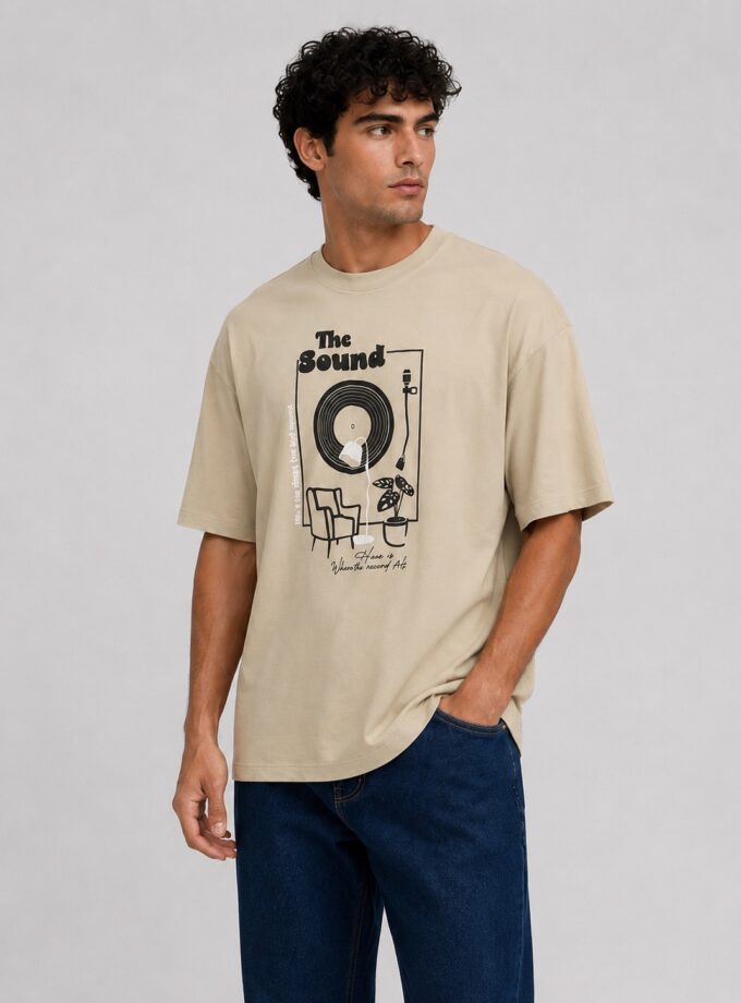 T - SHIRT - BEIGE