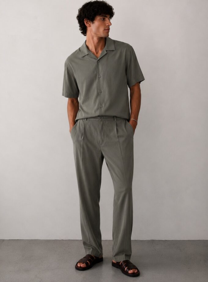 SHORT SLEEVE SHIRT - KHAKI