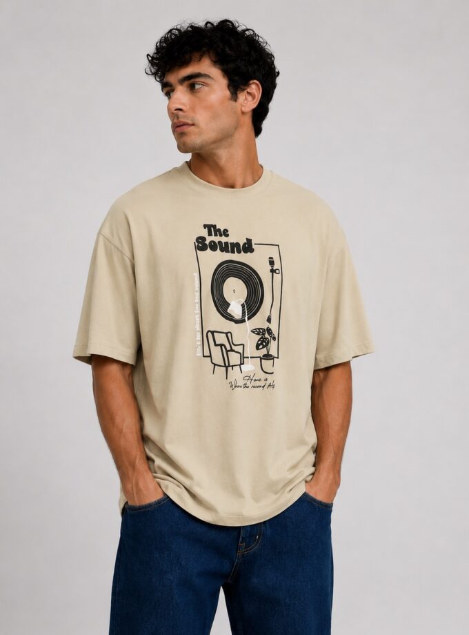 T - SHIRT - BEIGE