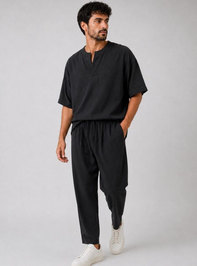 SHORT - SLEEVE SHIRT - BLACK