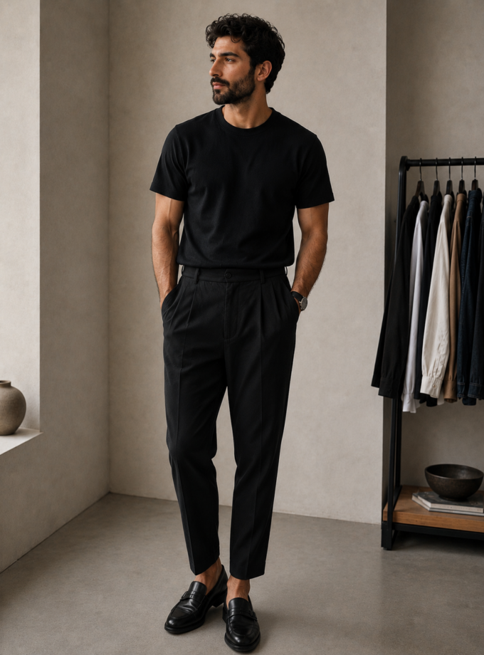 PANTS RELAXED FIT - BLACK