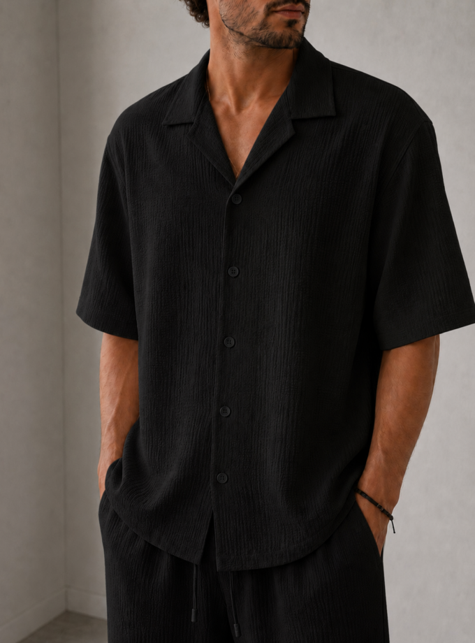 SHORT SLEEVE SHIRT – BLACK