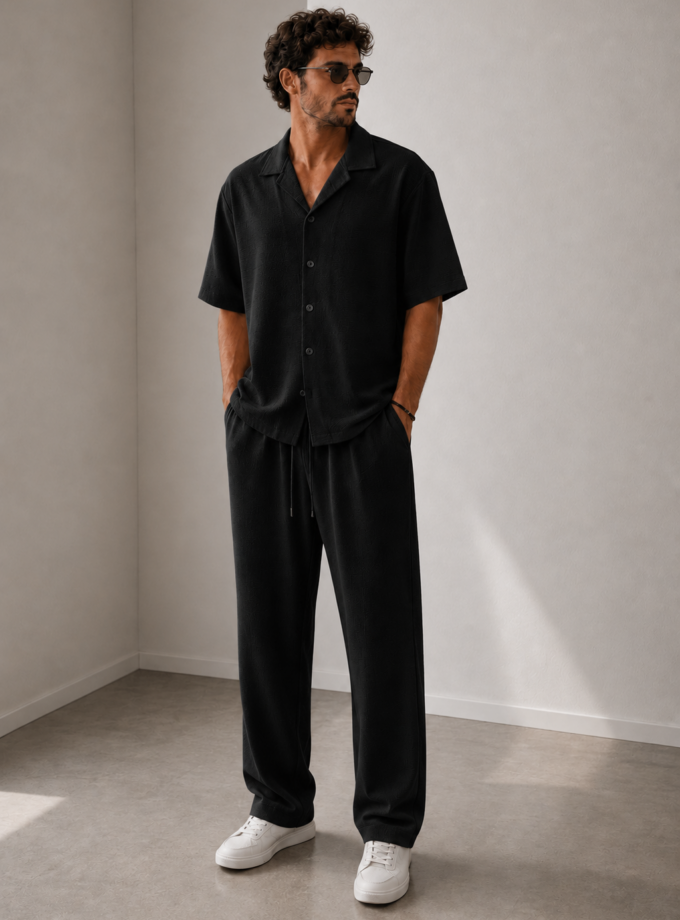 SHORT SLEEVE SHIRT – BLACK