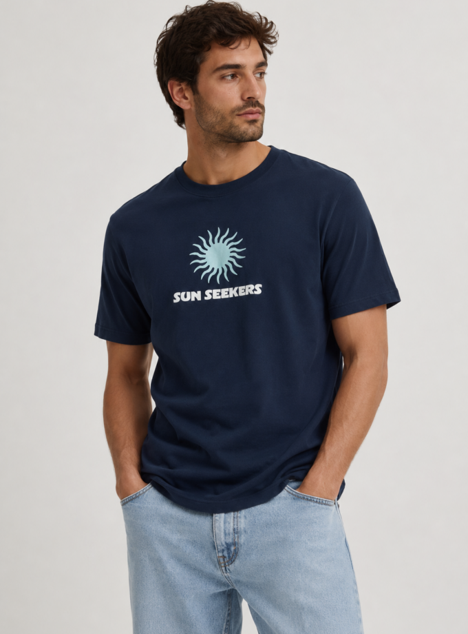T - SHIRT  - DARK BLUE