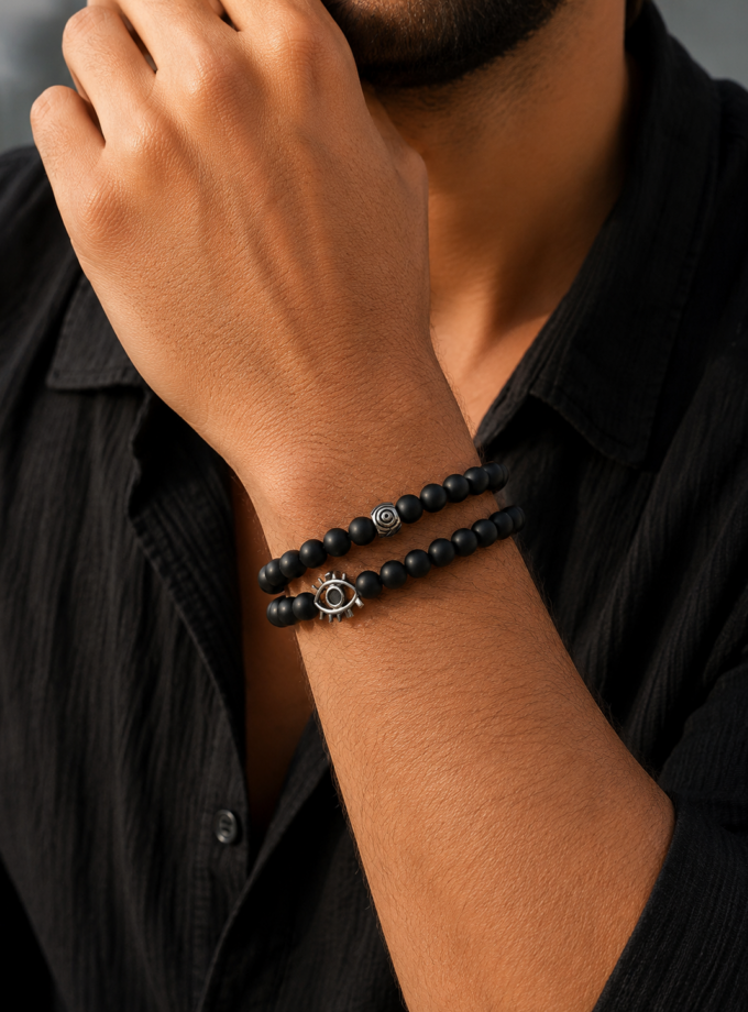 MEN'S BEADED BRACELET SET
