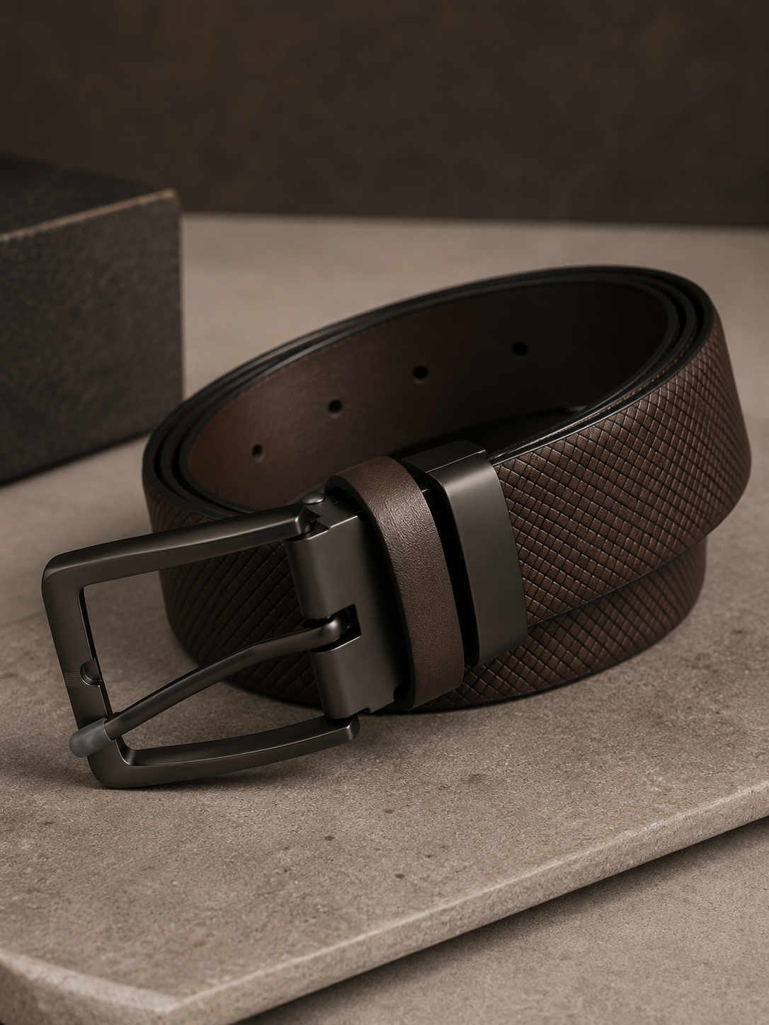 NINO VENTURI BELT- BROWN - Image 2