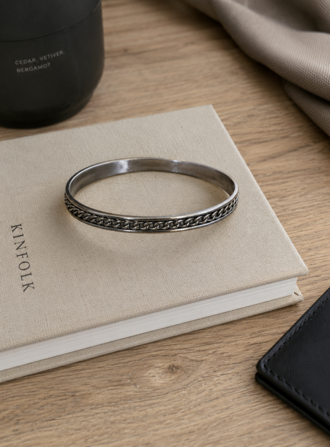 STAINLESS STEEL CHAIN BANGLE
