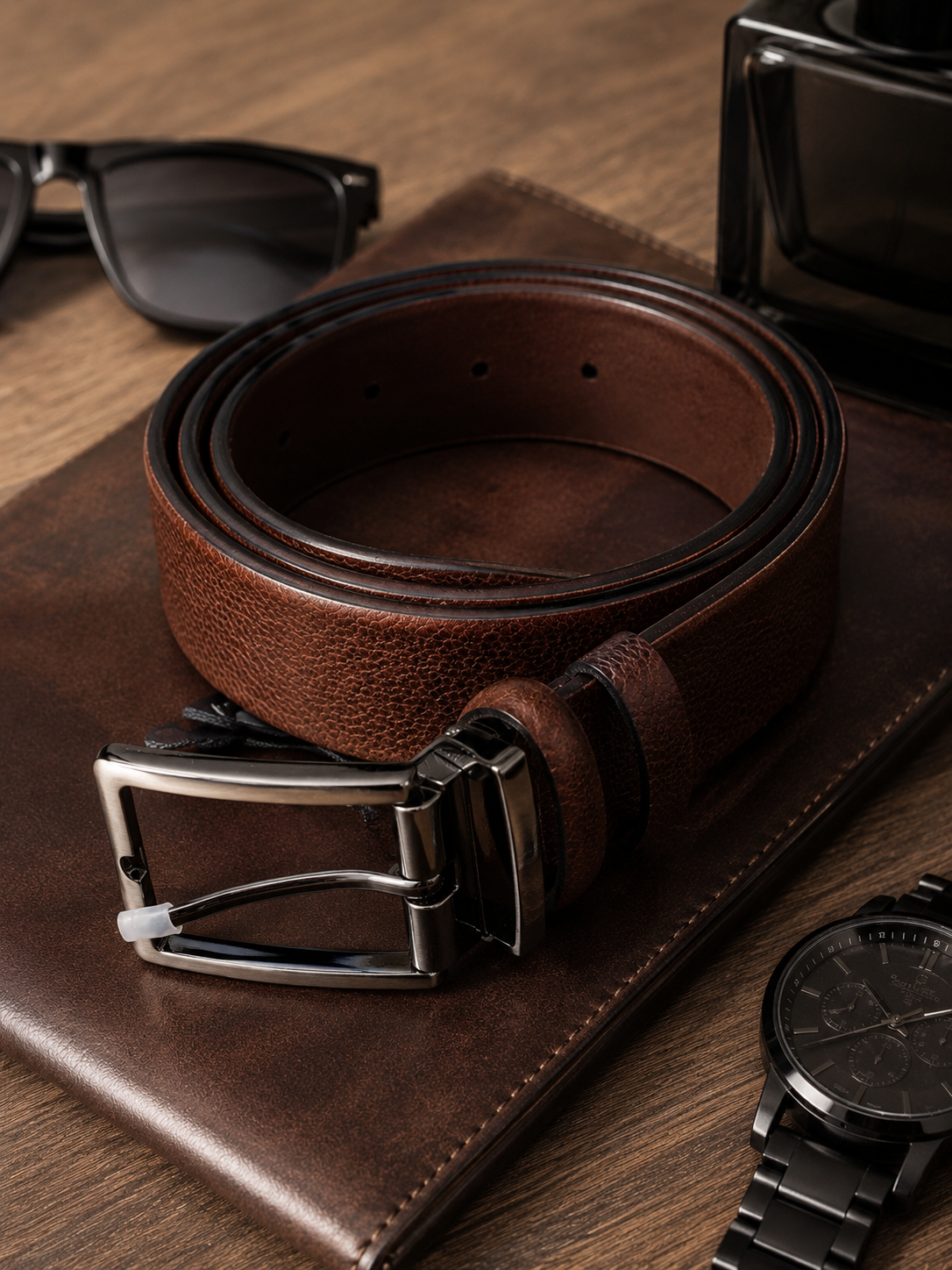 NINO VENTURI BELT- BROWN - Image 2