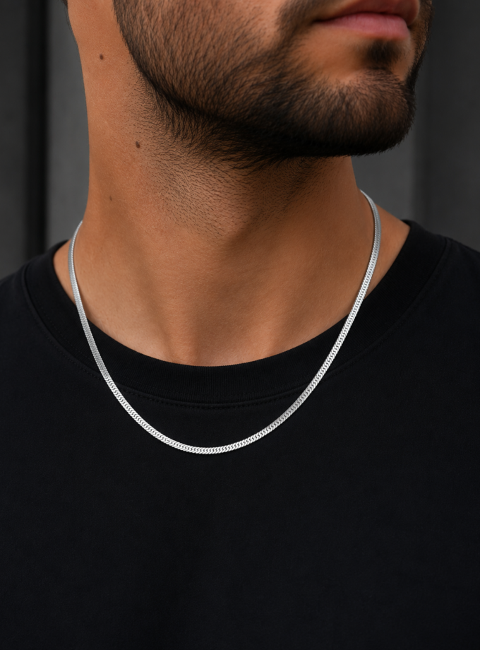 STAINLESS STEEL SNAKE CHAIN NECKLACE