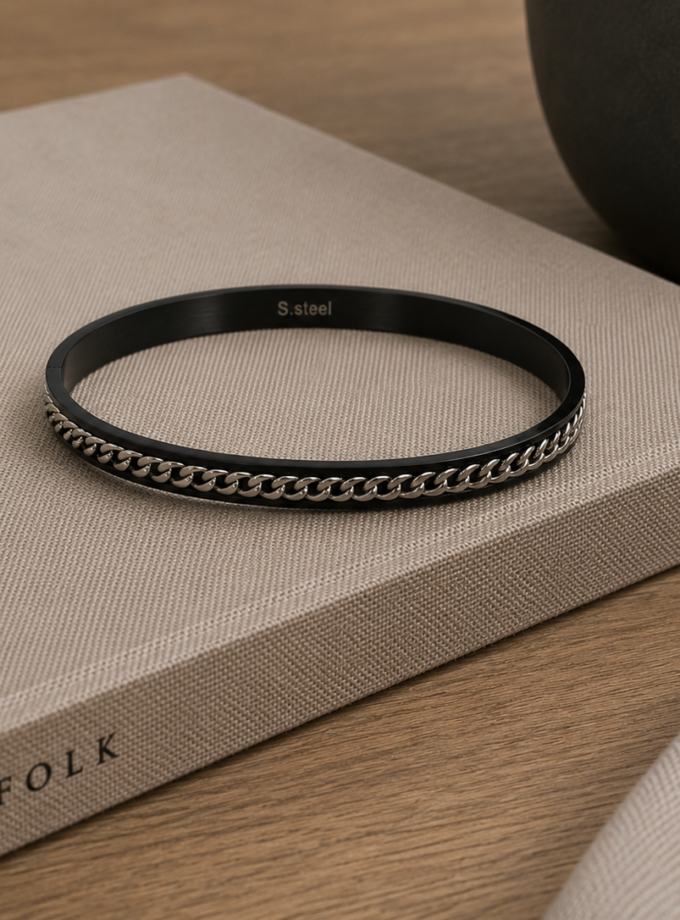 STAINLESS STEEL CHAIN BANGLE