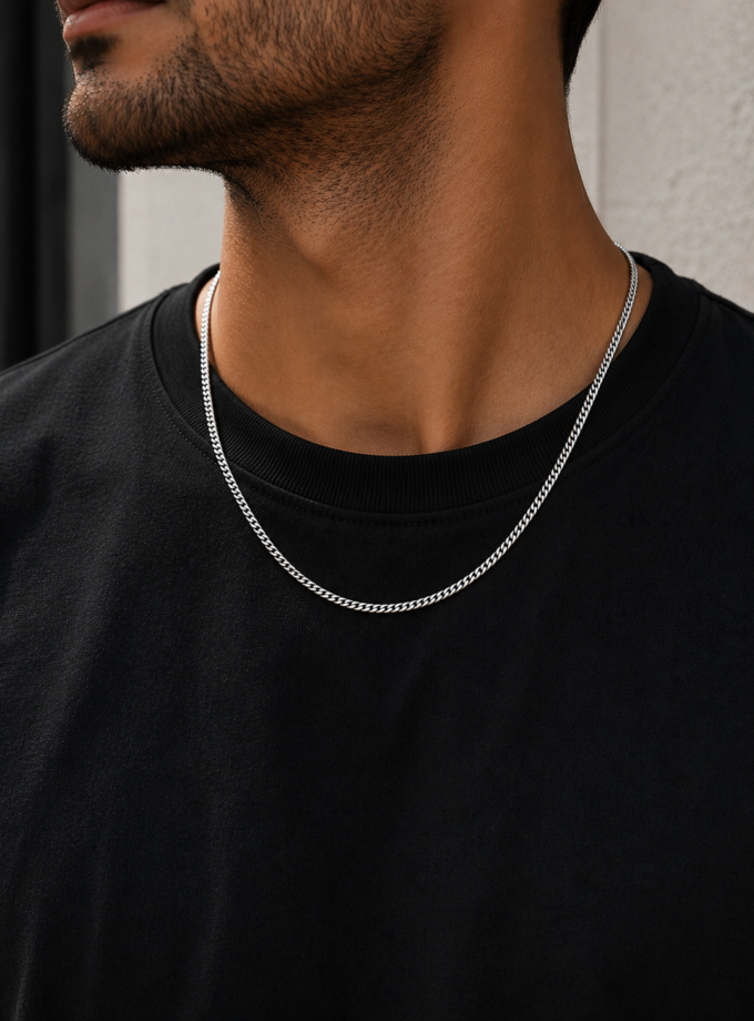 SNAKE CHAIN STAINLESS STEEL NECKLACE