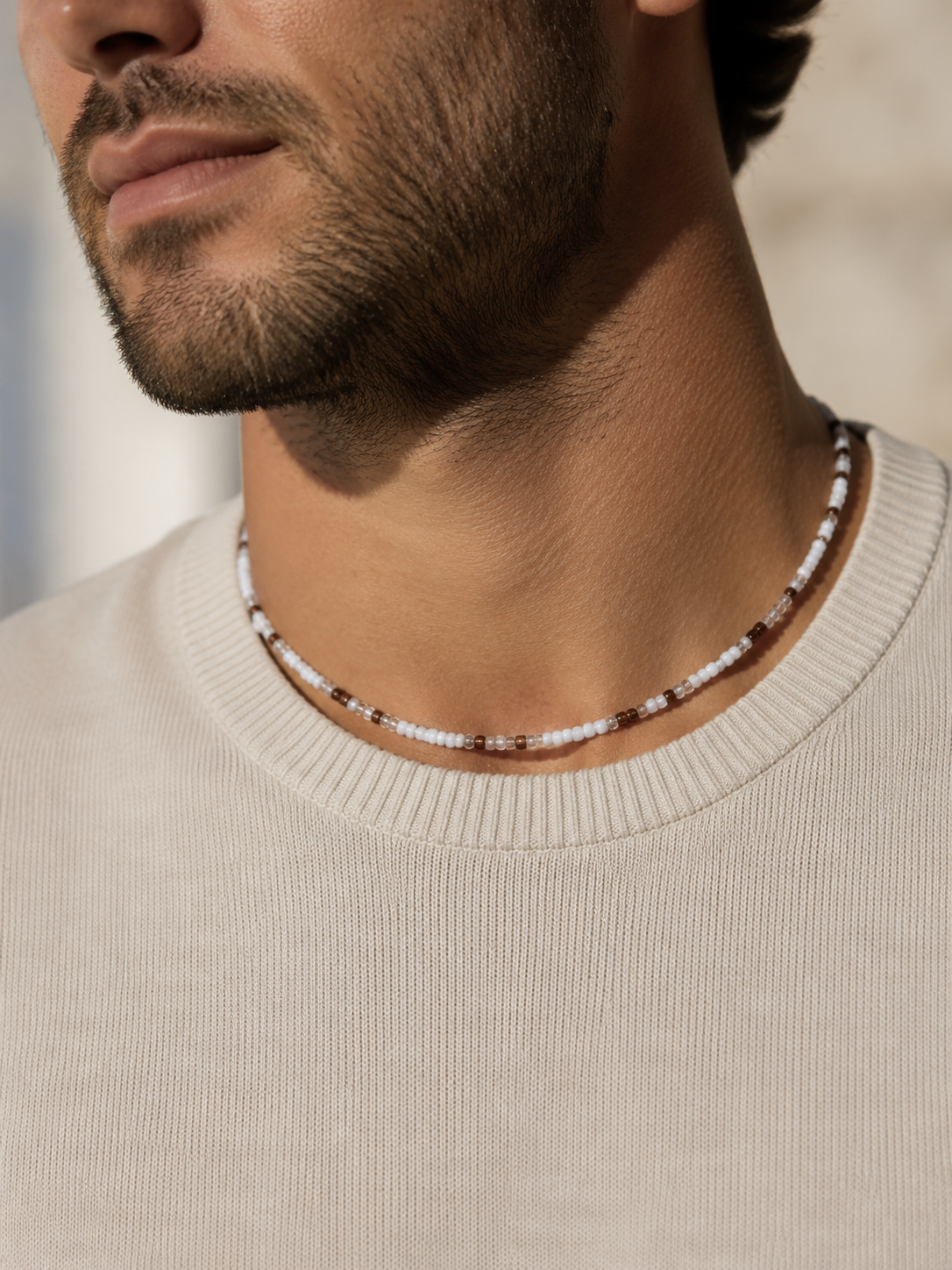 SHORT BEADED NECKLACE
