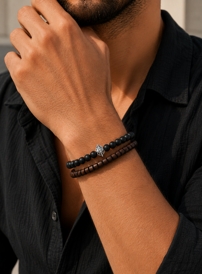 MEN'S BEADED BRACELET SET