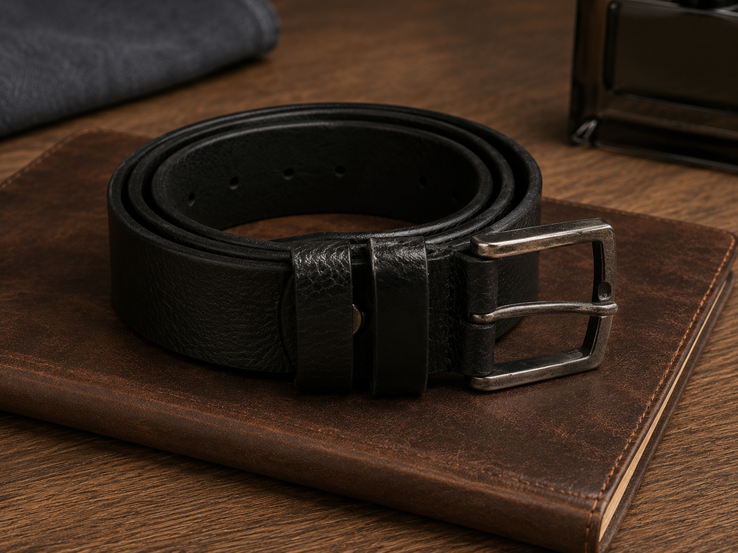 NINO VENTURI BELT - BLACK - Image 2