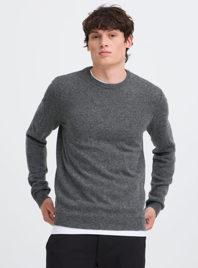 KNIT SWEATER - GREY