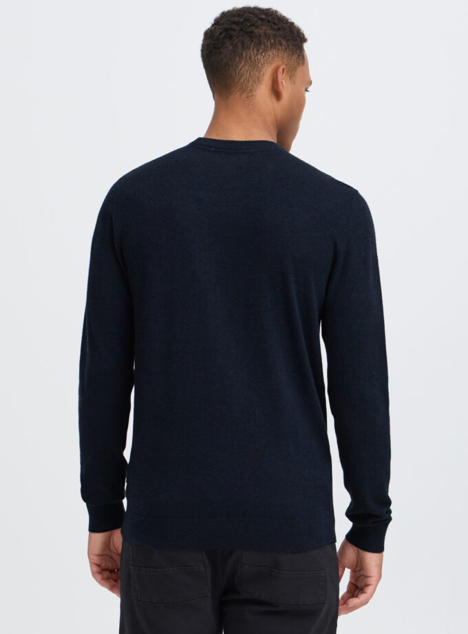 KNIT SWEATER -OFF BLACK
