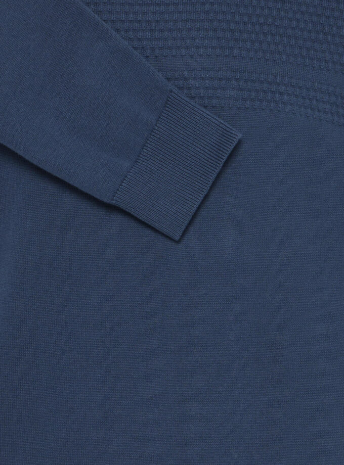 KNIT SWEATER - BLUE