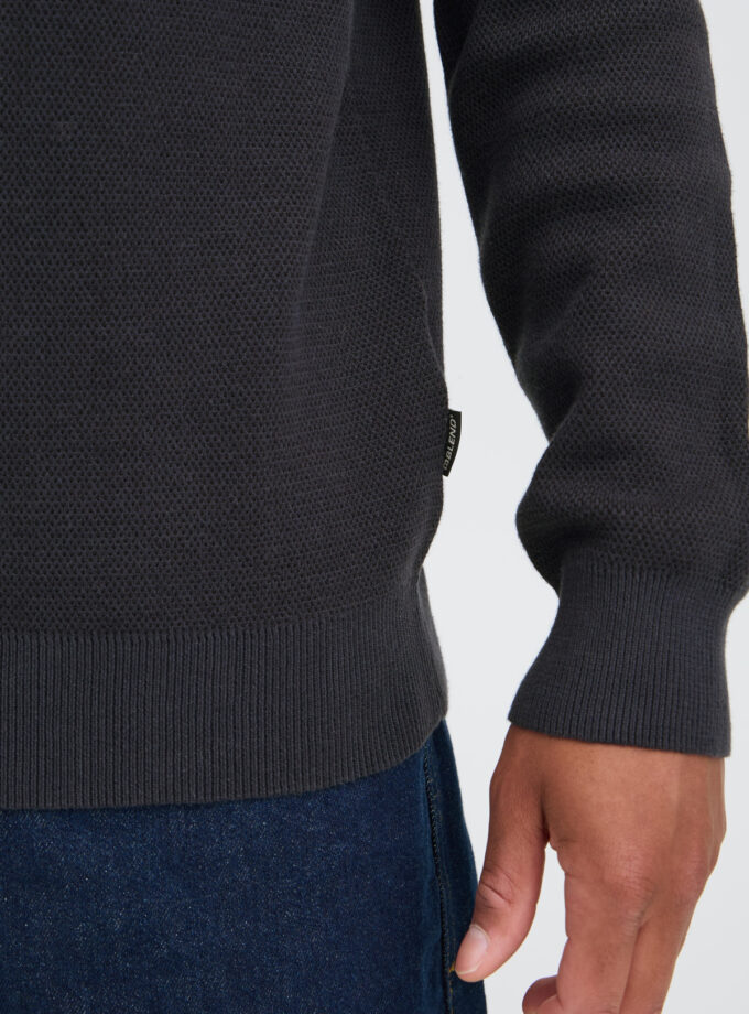 KNIT SWEATER - BLACK