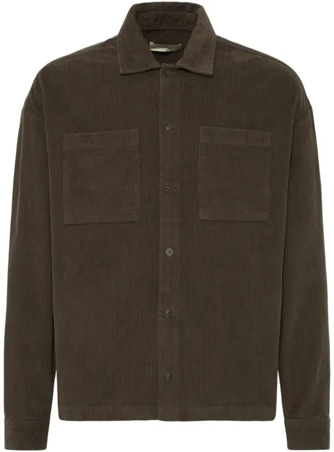 CORDUROY SHIRT- BROWN