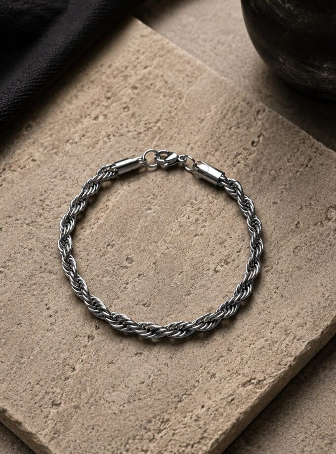TWISTED ROPE CHAIN BRACELET