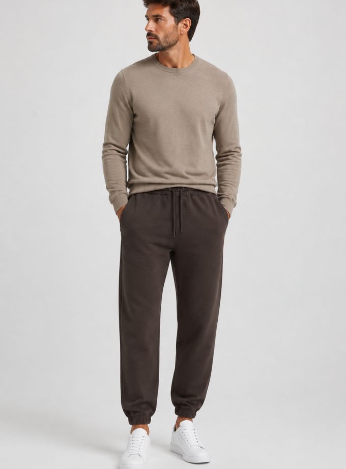 JOGGER SWEATPANTS - BROWN