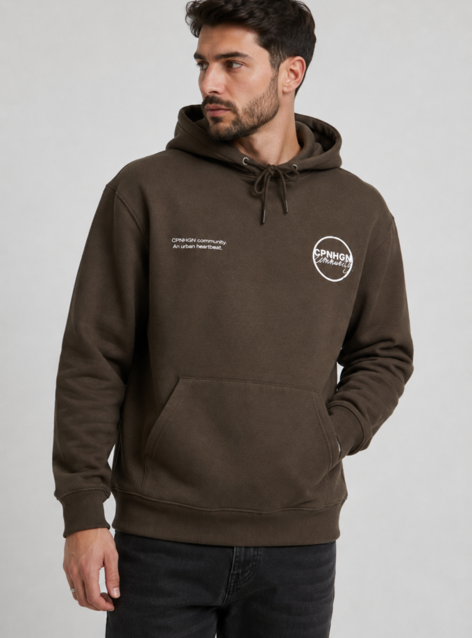 HOODIE  - BROWN