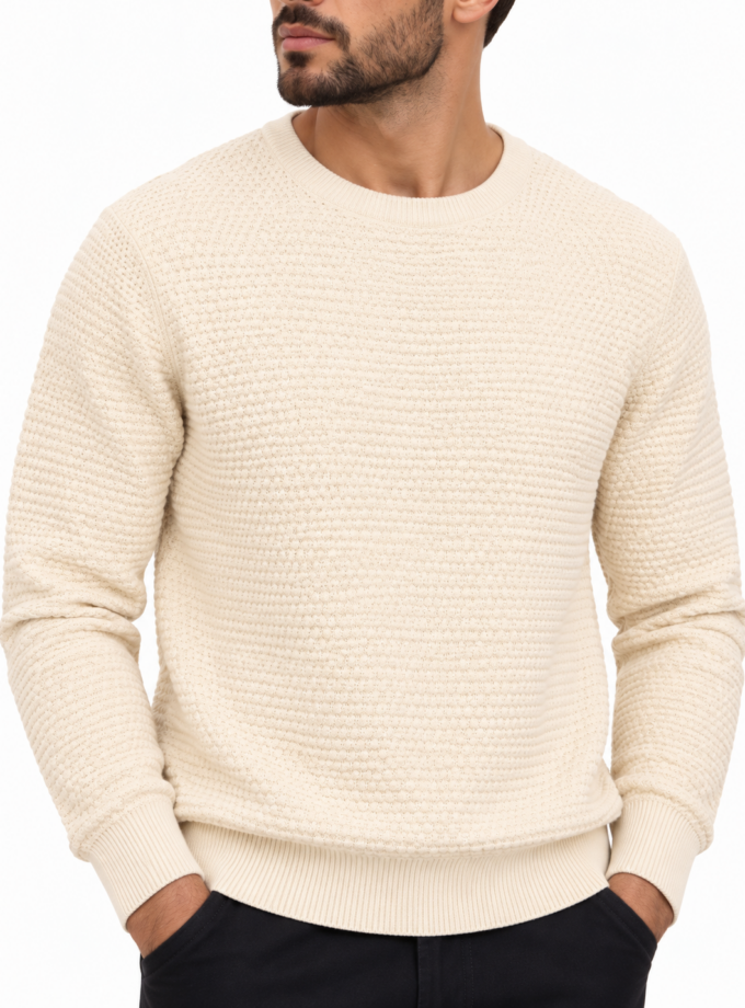 KNIT SWEATER - ECRU