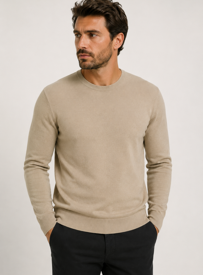 KNIT SWEATER - ECRU