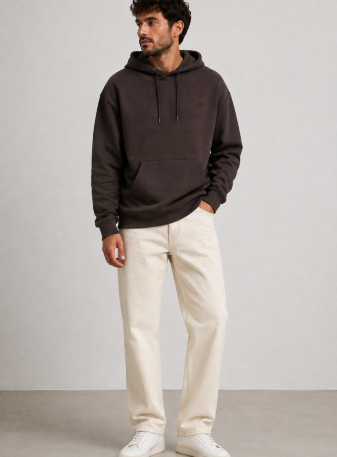 HOODIE  - BROWN
