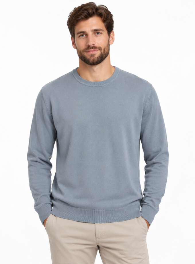 KNIT SWEATER - BLUE