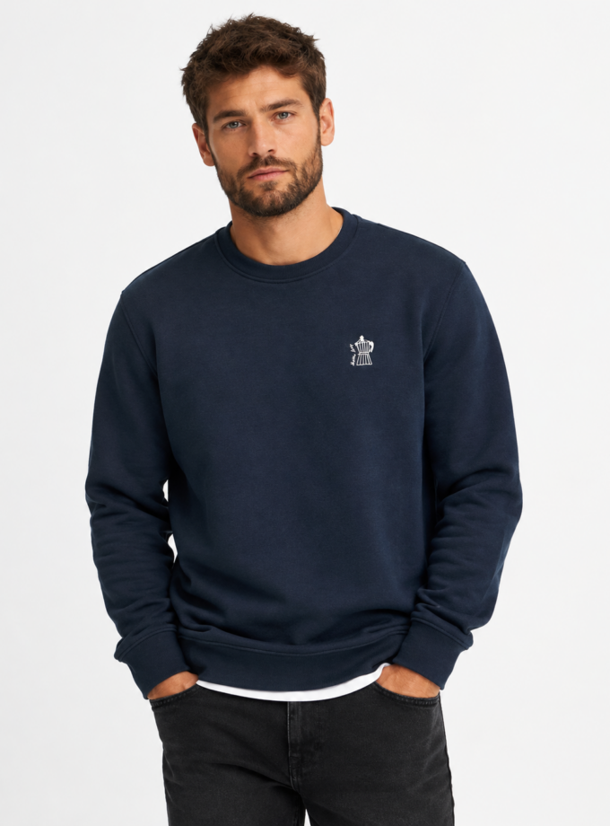 CREWNECK SWEATSHIRT - DARK BLUE