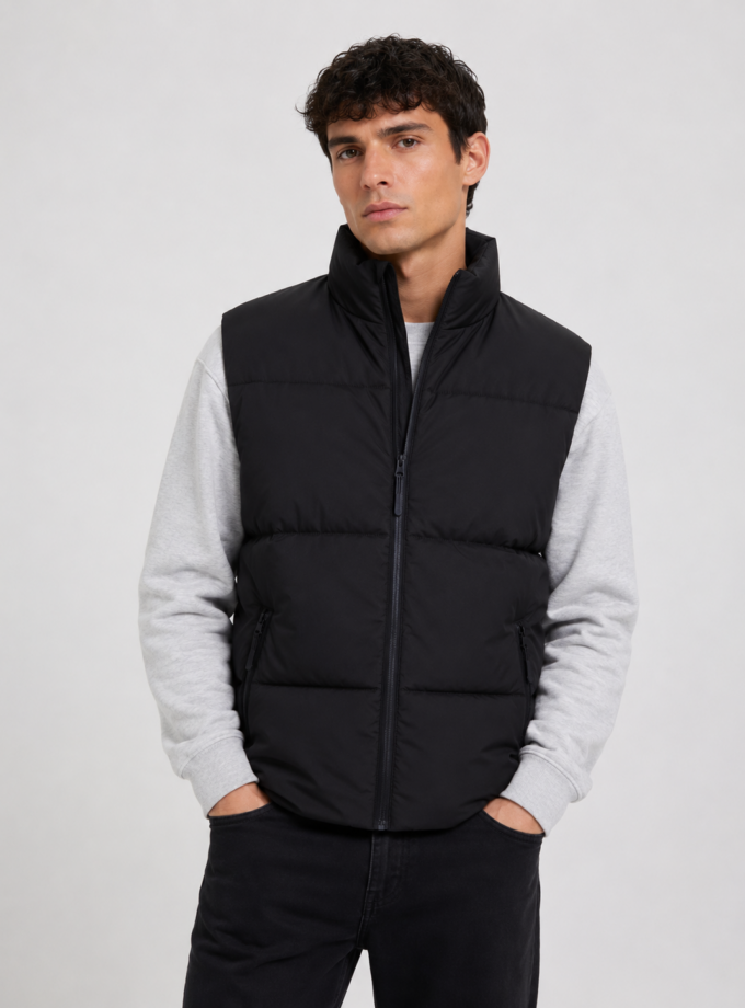 PUFFER VEST - BLACK