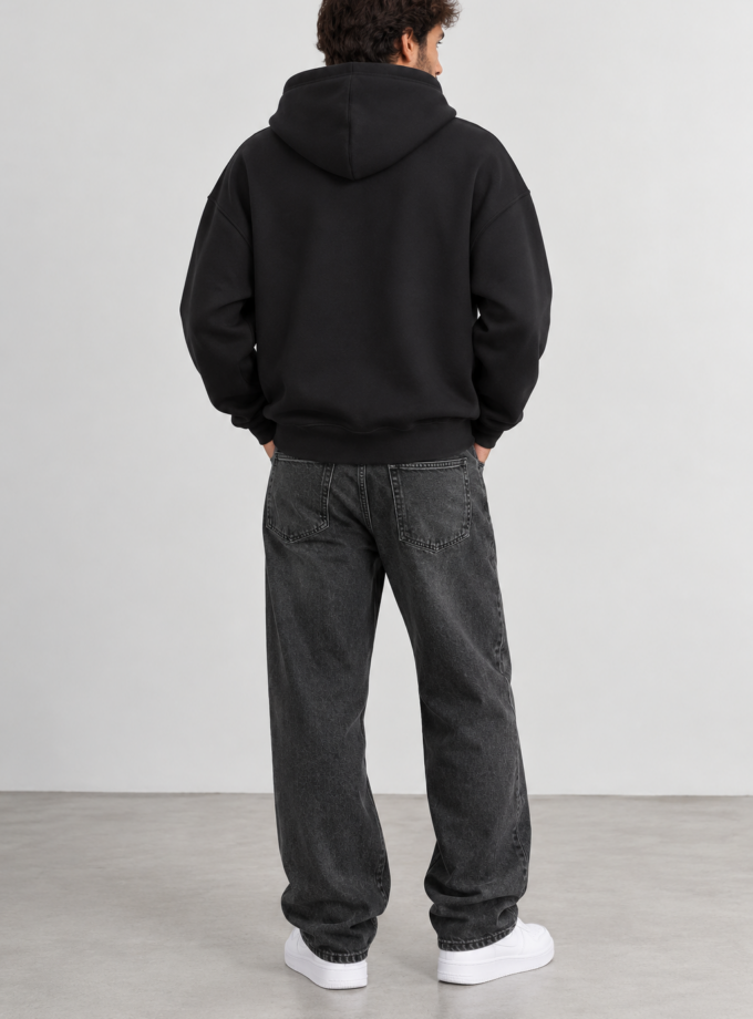 OVERSIZED HOODIE - BLACK