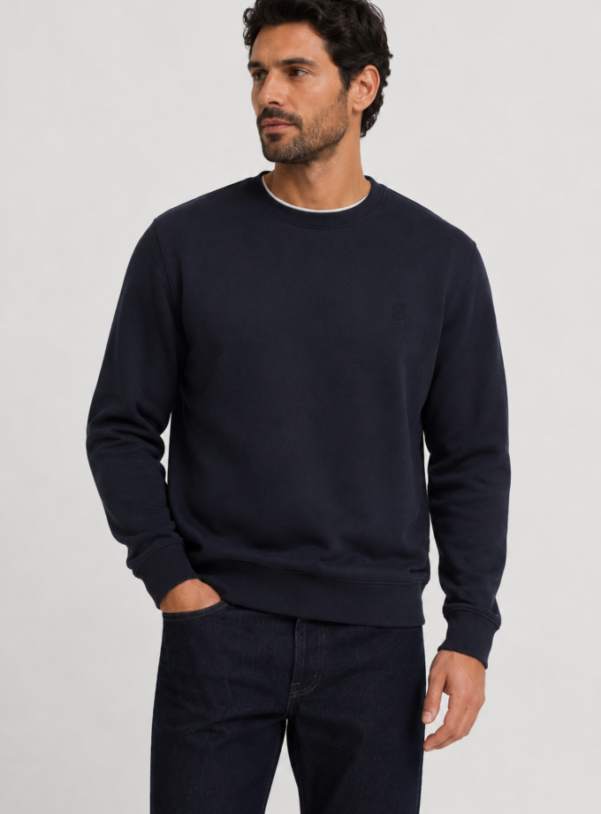 CREWNECK SWEATSHIRT - DARK BLUE