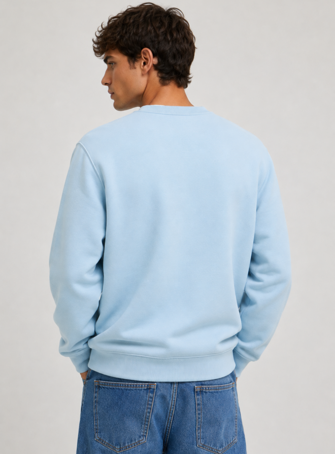 CREWNECK SWEATSHIRT - BABY BLUE