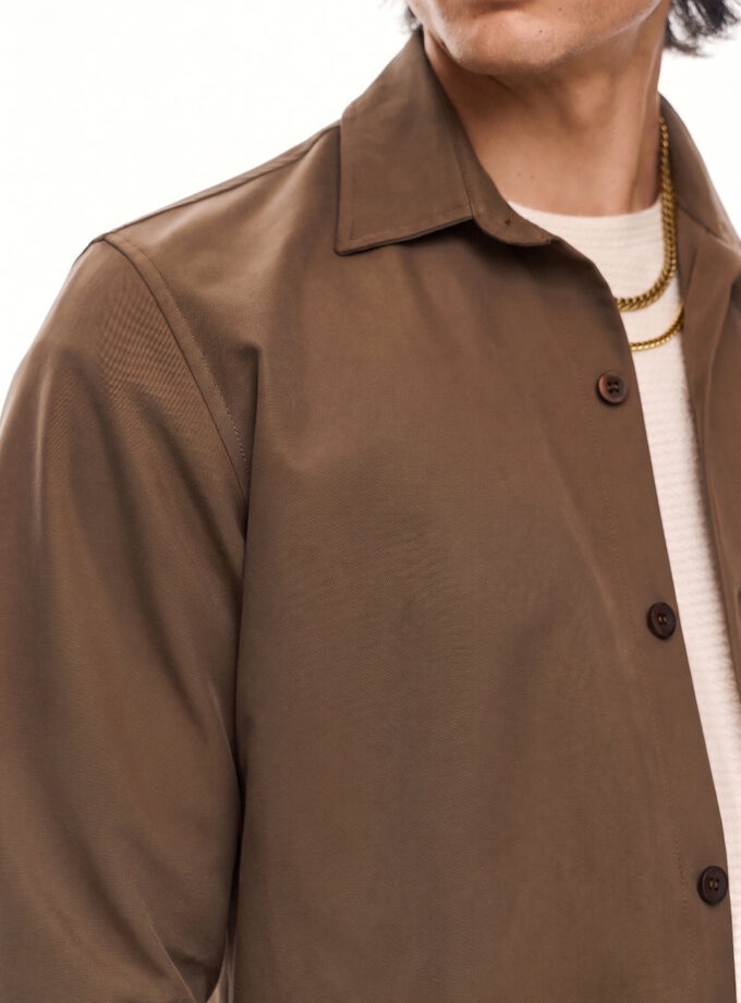 OVER - SHIRT- TOBACCO BROWN