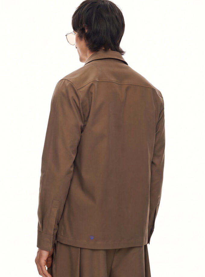 OVER - SHIRT- TOBACCO BROWN