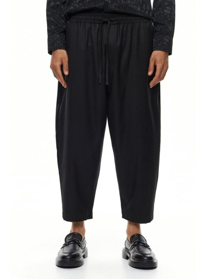 JAPANESE LOOSE FIT PANTS - BLACK