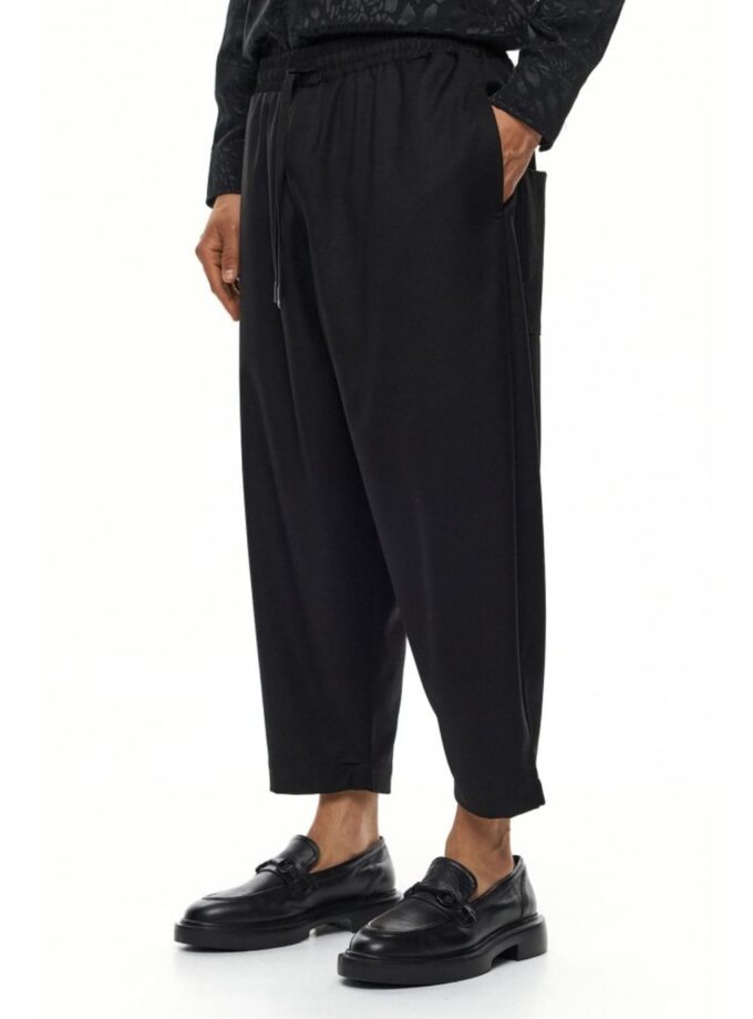 JAPANESE LOOSE FIT PANTS - BLACK