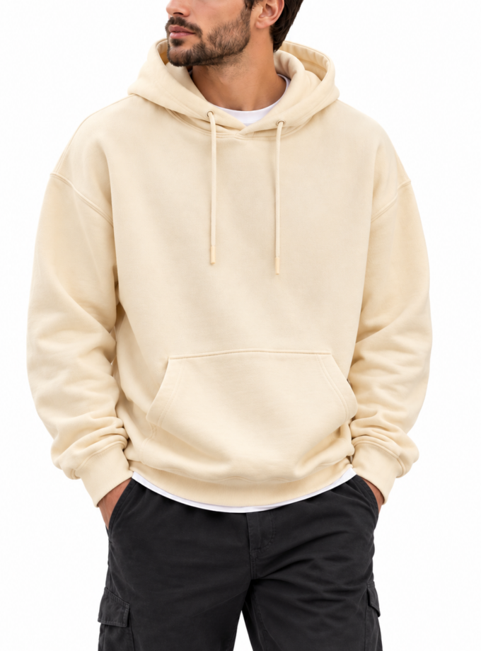 HOODIE- ECRU