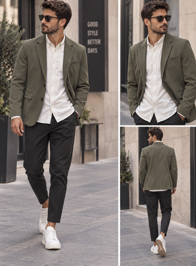 BLAZER - KHAKI