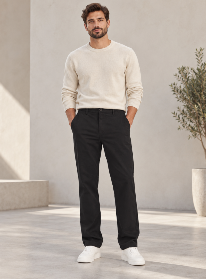 PANTS RELAXED FIT - BLACK